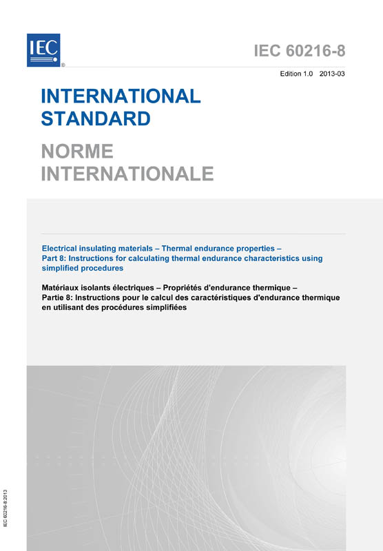 Cover IEC 60216-8:2013